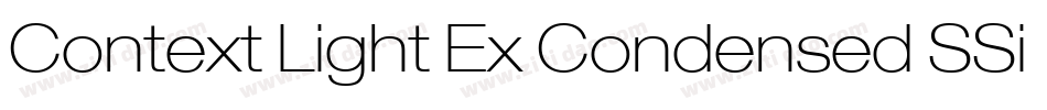 Context Light Ex Condensed SSi Normal字体转换